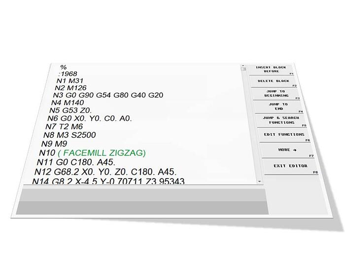 Floating NC Code on the Hurco CNC control
