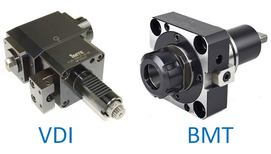 CNC turret drive tool mounting configurations: BMT vs VDI
