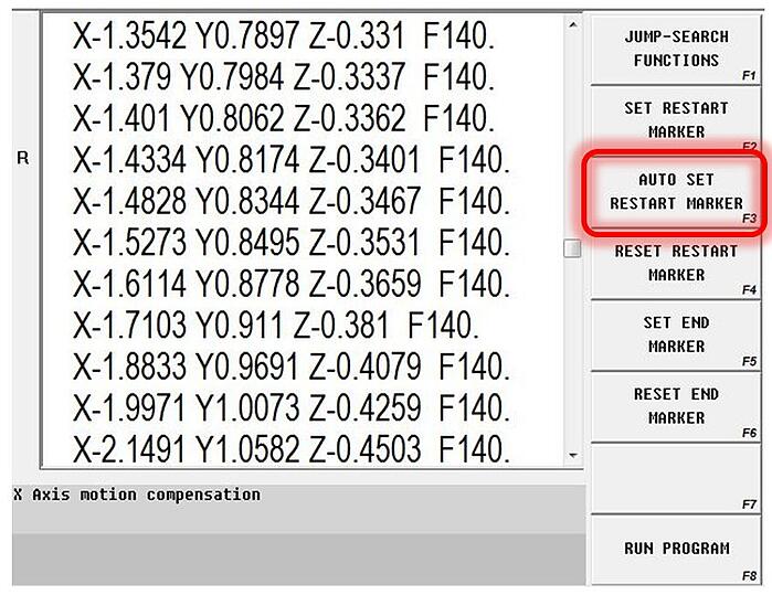 Auto Set Restart Marker 1