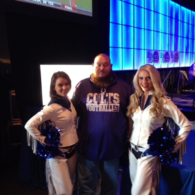 Hurco Colts tickets winner with cheerleaders