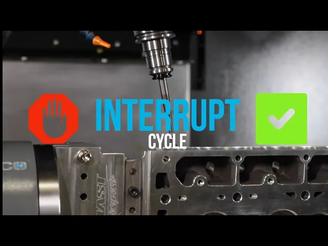 How to Interrupt Cycle on Hurco Control