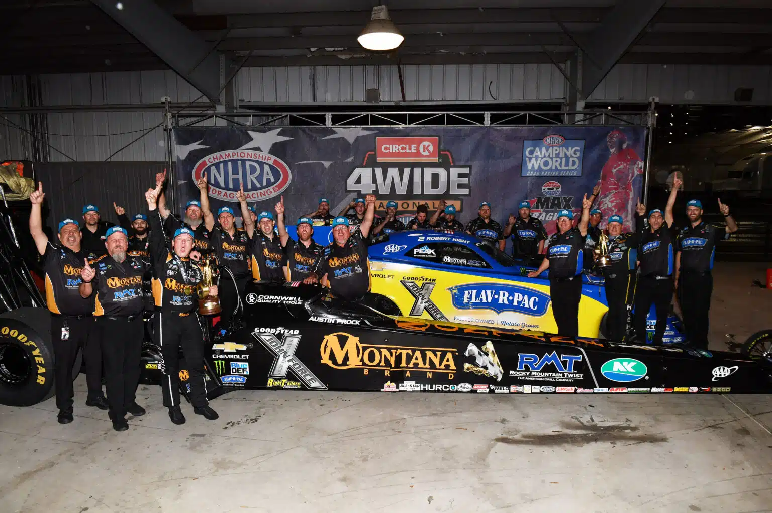 ROBERT HIGHT AND AUSTIN PROCK DOUBLE-UP AT NHRA FOUR-WIDE NATIONALS AT ZMAX DRAGWAY
