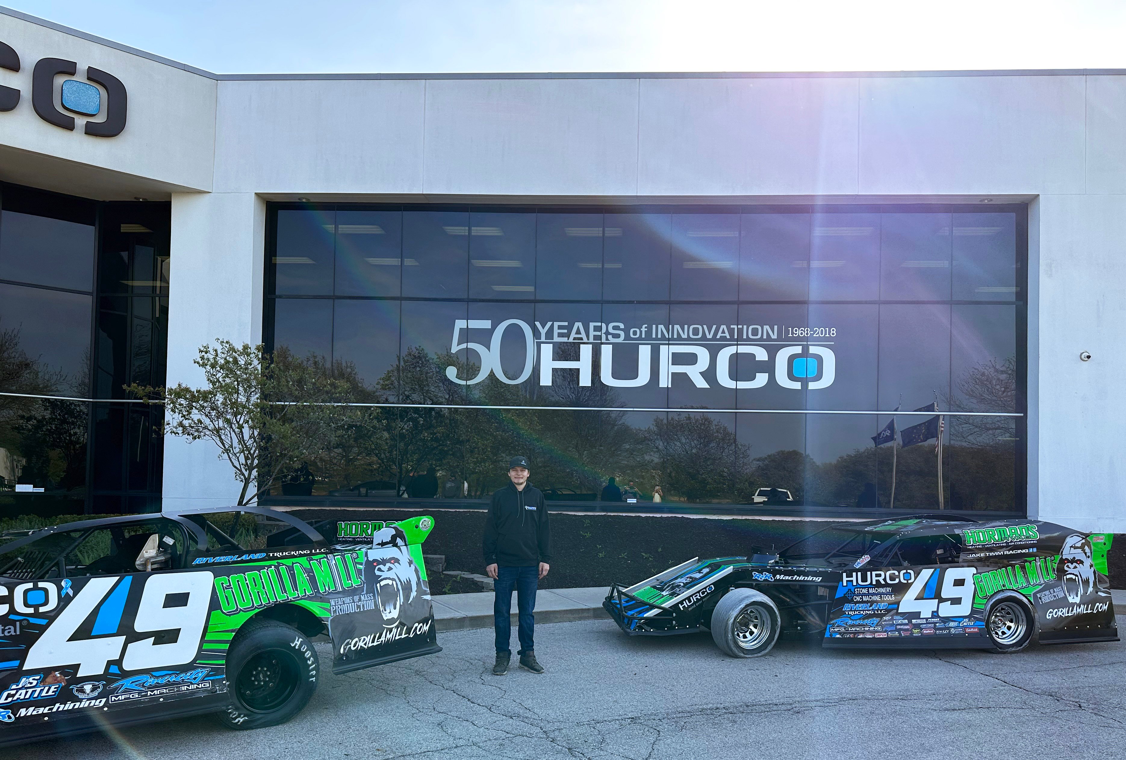 Jake Timm Racing Visits Hurco Headquarters